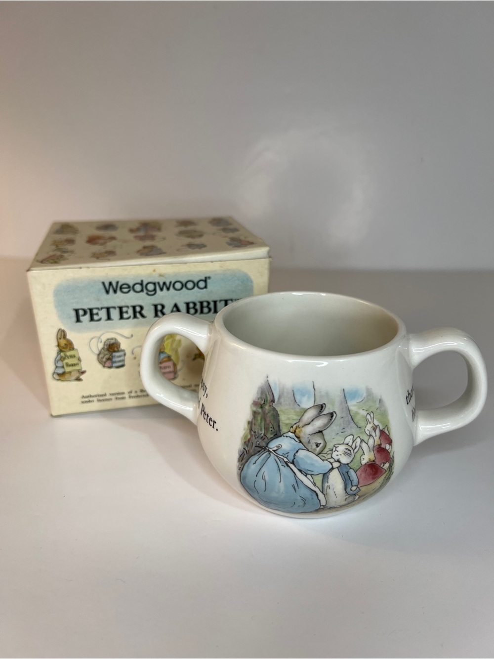 Wedgwood Peter Rabbit Two Handled Mug with Box